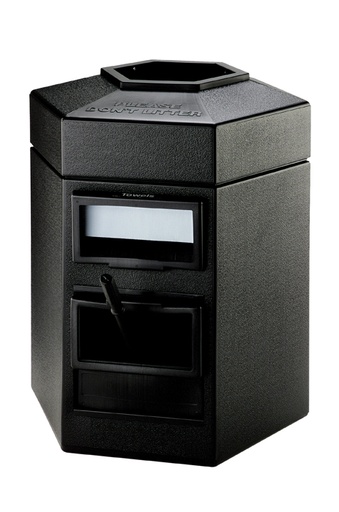 [CZ-755201] CZ-755201 45-Gallon Hex Single Sided, Black