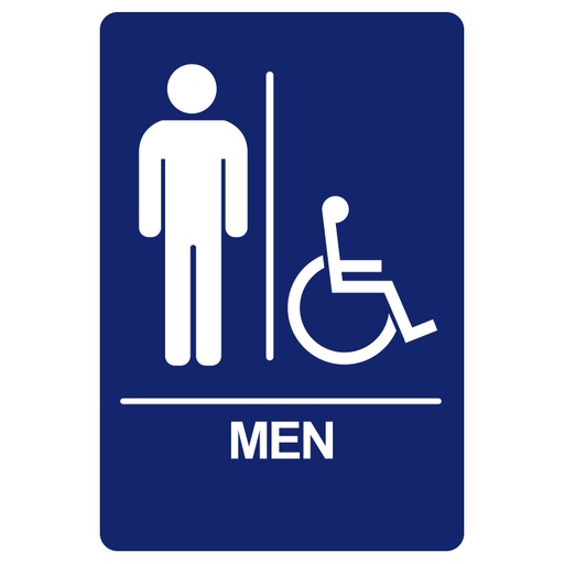 BRS-03 Restroom Sign - MEN / HANDICAP