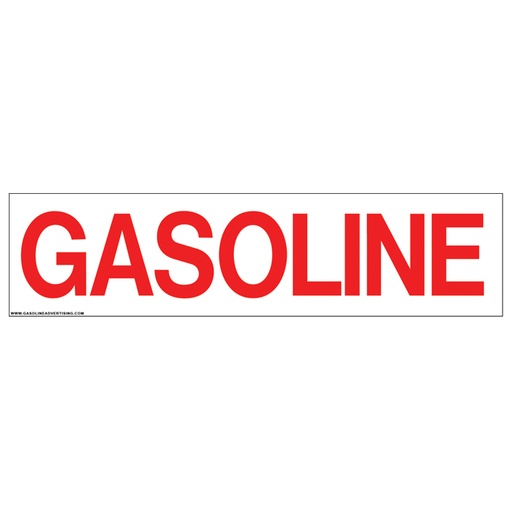 Pump Ad. Panel Decal - GASOLINE