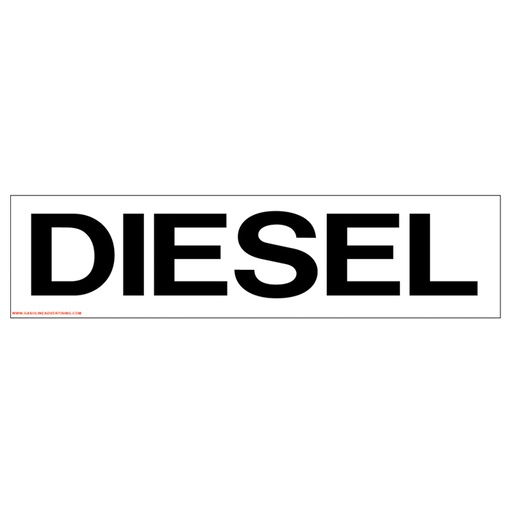 Pump Ad. Panel Decal - DIESEL