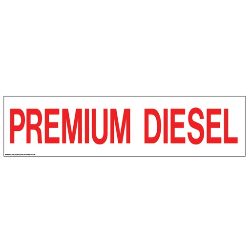 Pump Ad. Panel Decal - PREMIUM DIESEL