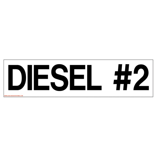 Pump Ad. Panel Decal - DIESEL #2