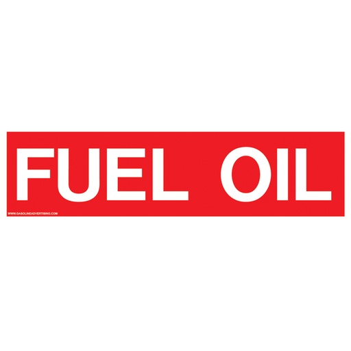 Pump Ad. Panel Decal - FUEL OIL