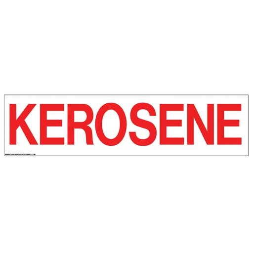 Pump Ad. Panel Decal - KEROSENE