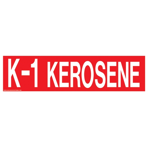 Pump Ad. Panel Decal - K-1 KEROSENE