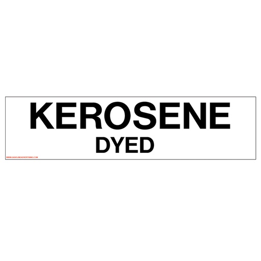 Pump Ad. Panel Decal - KEROSENE DYED