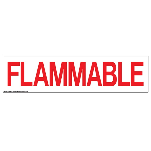 Pump Ad. Panel Decal - FLAMMABLE