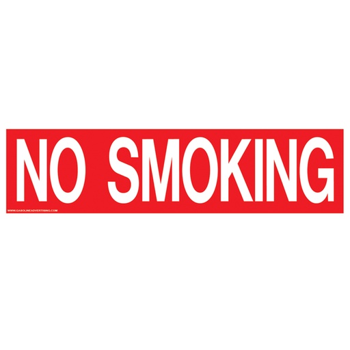 Pump Ad. Panel Decal - NO SMOKING