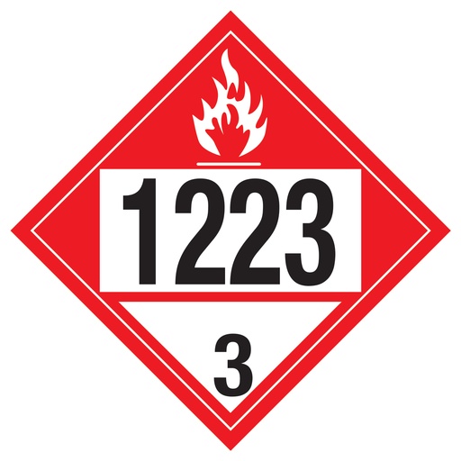 D.O.T PLACARD SIGN UN - 1223C