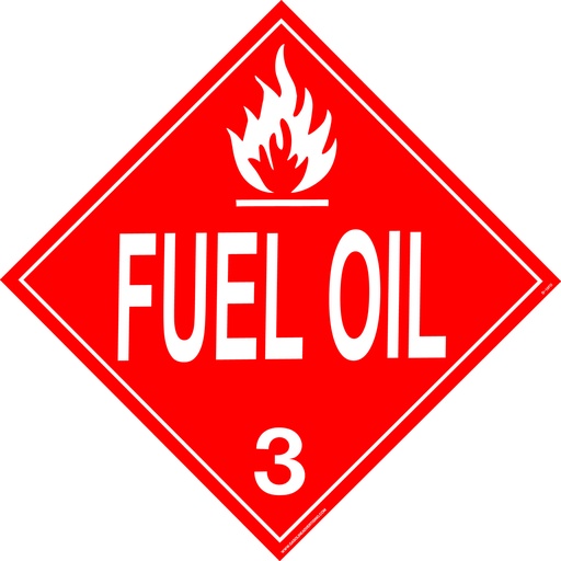 FUEL OIL D.O.T. Sign