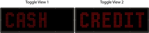 5" HIGH DIP LED CASH CREDIT FLASHING PLANEL 8.5" X 27.125"X0.75" WEATHERPROOF RETROFIT SYSTEM ASSEMBLED COMPLETE WITH MEANWELL POWER SUPPLY