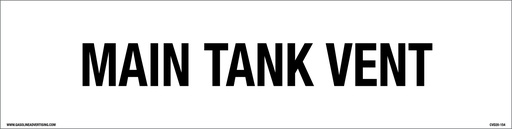 [CVD20-154] CVD20-154 - 12"W X 3"H - 1" High Letters - Main Tank Vent Decal