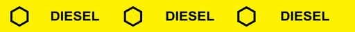 [TC-07-O] TC-07-O 38" x 3.5" "Diesel" API Color Code and Symbol -  Black on Yellow Tank Collar