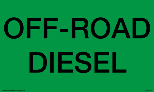 [PTI-OFFRD] PTI-OFFRD - 20"W x 12"H Pump Topper Inserts OFF-ROAD DIESEL