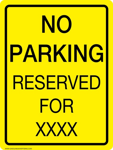 CTS-1216-NP - 12"W X 16"H - No Parking Aluminum Sign