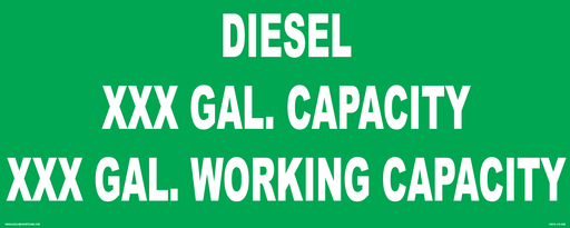 CVD16-143-GRN - 25"W X 10"H - DIESEL... Decal