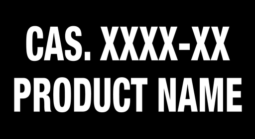 [HPD-2614-#2DSL] HPD-2614-#2DSL - 25.5"W X 14"H - CAS No. 2 Diesel - White letters on Black background 3M w/ lamination