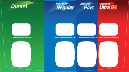 [DG42-PO41-SUN-94] DG42-PO41-SUN-94 Sunoco Brand Panel for Ovation 2