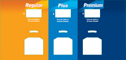 [DG10P-PO31-GULF] DG10P-PO31-GULF - 3 Product ID Overlay for Gulf Encore S Premium Dispenser