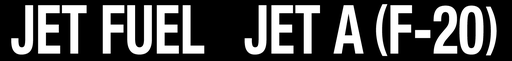 [CVD-212-JFF20] CVD-212-JFF20 - 21"W X 2.5"H - JET FUEL  JET A F-20 Decal