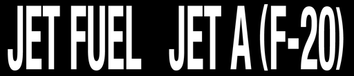 [CVD-214-JFF20] CVD-214-JFF20 - 21"W X 4.5"H - JET FUEL  JET A F-20 Decal