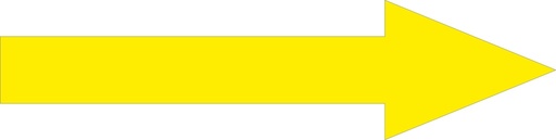 CVL-ARROW-38Y   3" x 8" Yellow Arrow