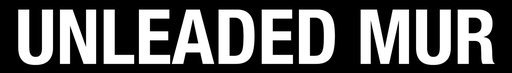 [D-284-UNLMUR] D-284-UNLMUR - 28"W x 4"H "UNLEADED MUR" 3" High Letters White on Black Decal