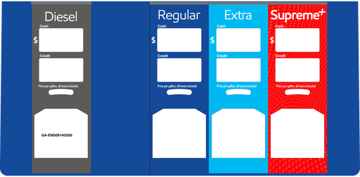 GA-ENS0914G256  4 Product ID Overlay - Exxon / Mobil Dual Pricing Cash and Credit