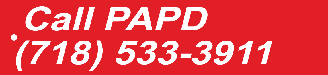 [CVD-164-PAPD] CVD-164-PAPD - 16"w x 3.68"h - Call PAPD (718) 533-3911 - Decal