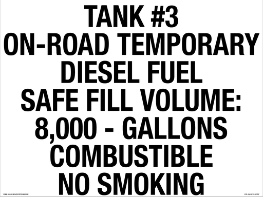 [CVD-2418-TI-ORTDF] CVD-2418-TI-ORTDF- 24"W X 18"H with 2" high letters - Tank 3 - On Road Temporary Diesel Fuel... - Black on White background Decal