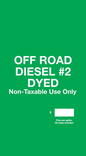 [GA-EN10204GORD2D] GA-EN10204GORD2D Brand Panel PID Overlay - Off Road Diesel #2 Dyed