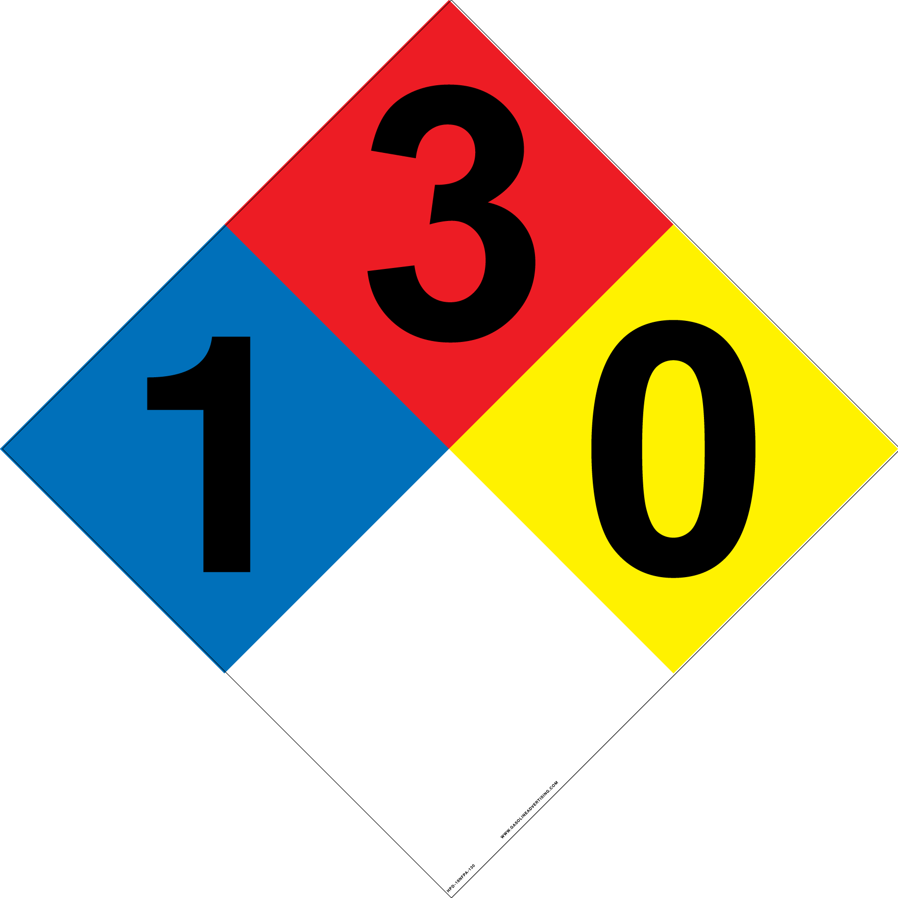[HPD-18NFPA-130] HPD-18NFPA-130 - 18"W X 18"H - NFPA 130 for Gasoline