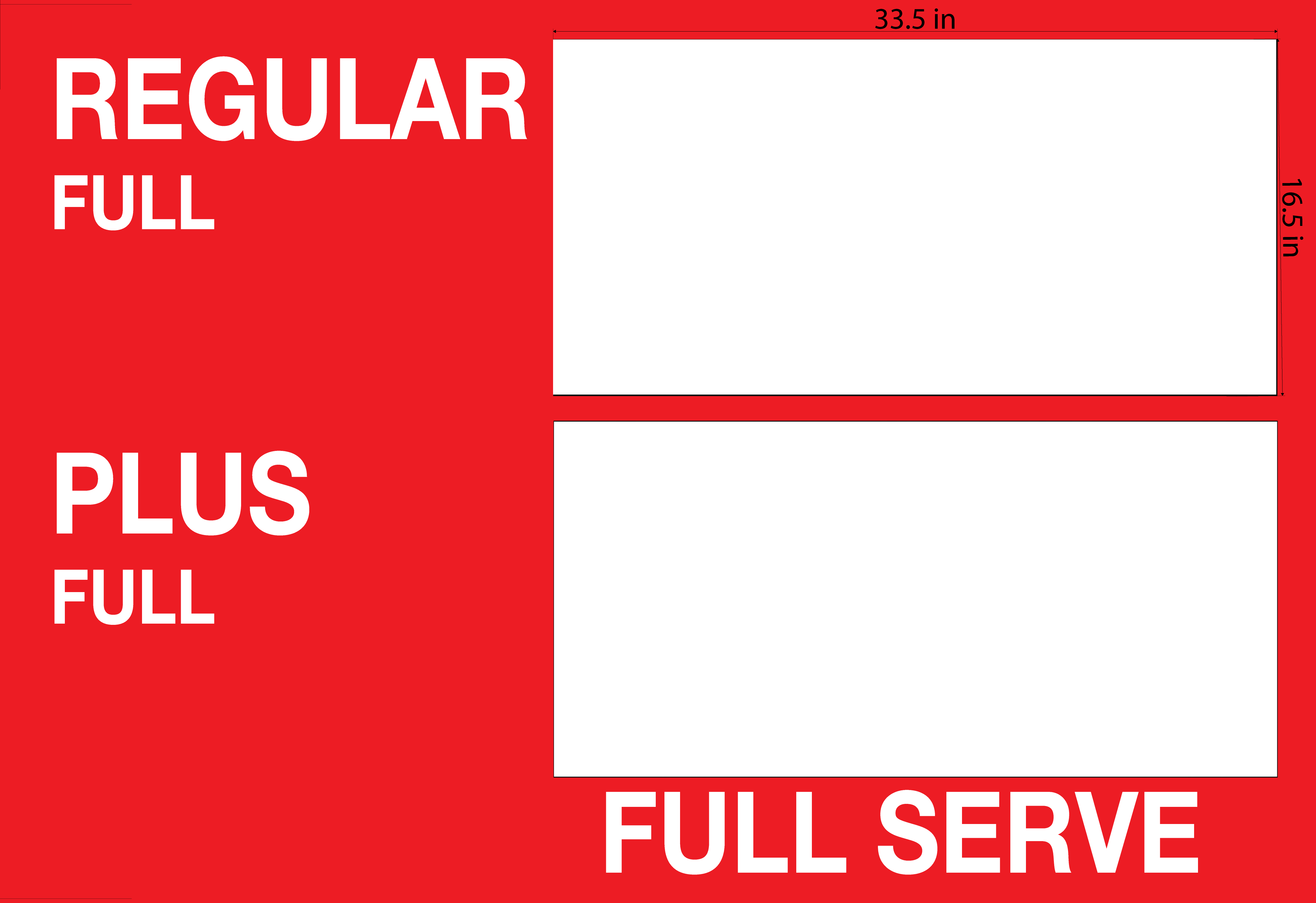 [CSLF-6142-12-2] 2 Grade Pylon Sign Face