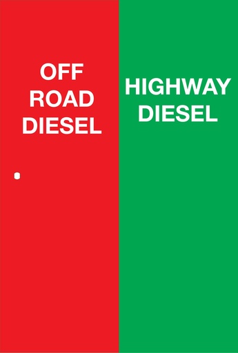 [DG00-DD20-ORDHD] DG00-DD20-ORDHD Wayne Select Overlay Door Decal " OFF ROAD DIESEL AND HIGHWAY DIESEL- 3M with Lamination
