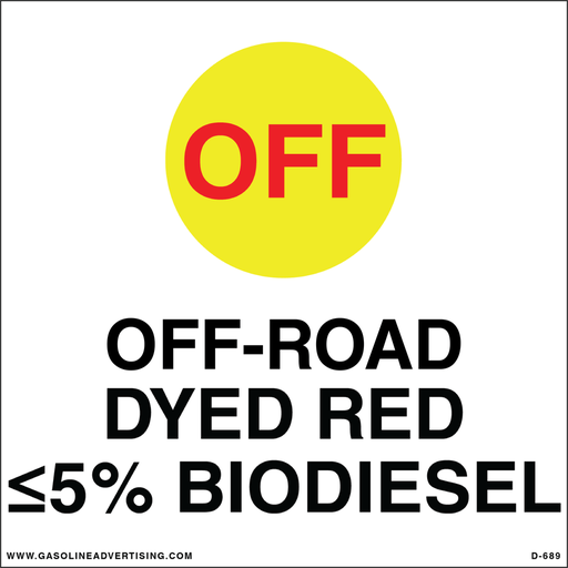 [CSS-689] CSS-689 - API Color Coded  Styrene - Off Road Dyed Red BioDiesel