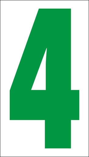 CPS-815 - 8"W X 15"H x .125" thick Polycarbonate - Price Sign Numbers Orange