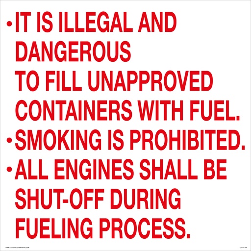 [CAS14-009] CAS14-009 - 24"W X 24"H - IT IS ILLEGAL AND DANGEROUS.. Aluminum Sign
